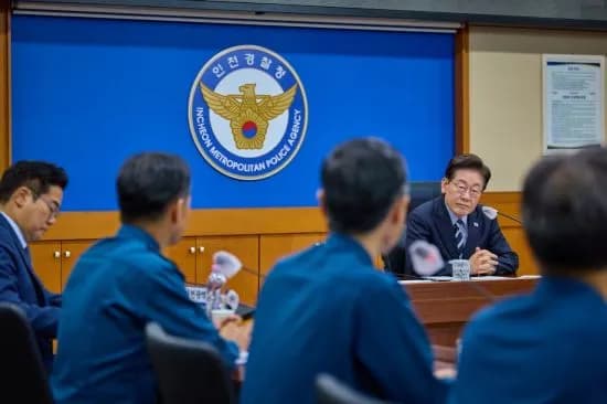 李, 인천경찰청서 마트 흉기난동 보고받아…"강력범죄 특단 대책" 지시